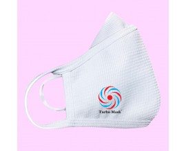 Khẩu trang trắng in logo KTIn